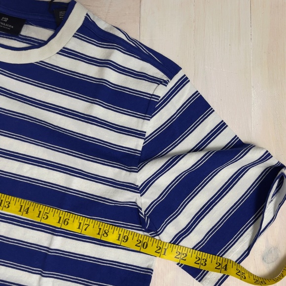 Scotch & Soda Amsterdam BLAUW and White Stripe Tee - Picture 12 of 13